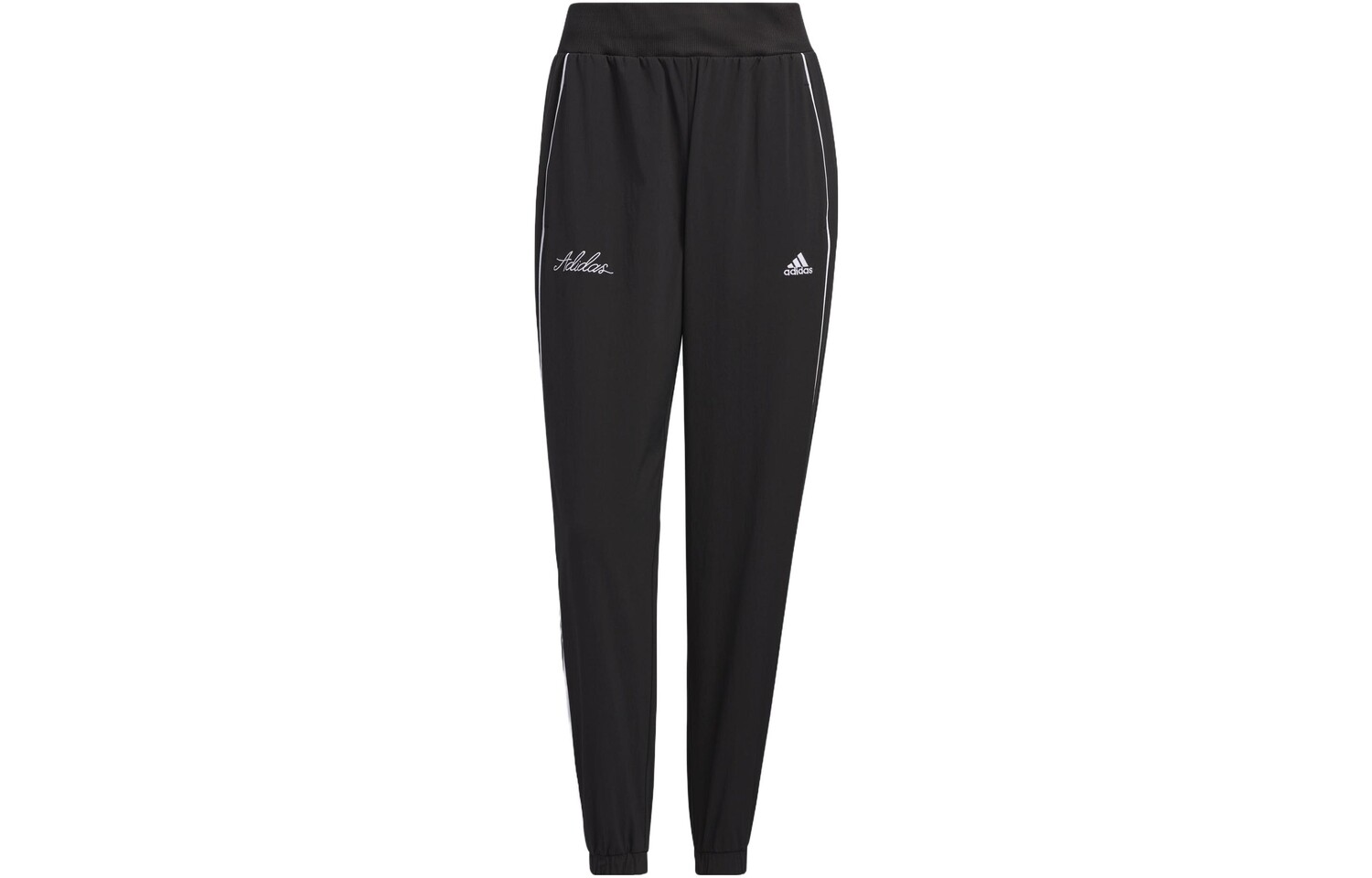 Трикотажные спортивные штаны женские черные Adidas 
Трикотажные спортивные штаны женские черные Adidas