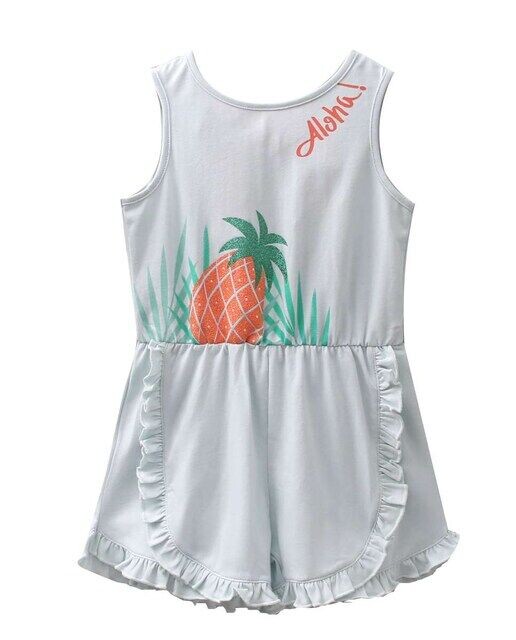 Хлопковый комбинезон для девочки с блестящим ананасовым принтом Dadati, зеленый
Хлопковый комбинезон для девочки с блестящим ананасовым принтом Dadati, зеленый