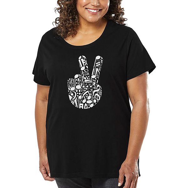 Футболка с принтом Peace finger notes для женщин plus size La Pop Art, Black, Черный, Футболка с принтом Peace finger notes для женщин plus size La Pop Art, Black
Футболка с принтом Peace finger notes для женщин plus size La Pop Art, Black, Черный, Футболка с принтом Peace finger notes для женщин plus size La Pop Art, Black