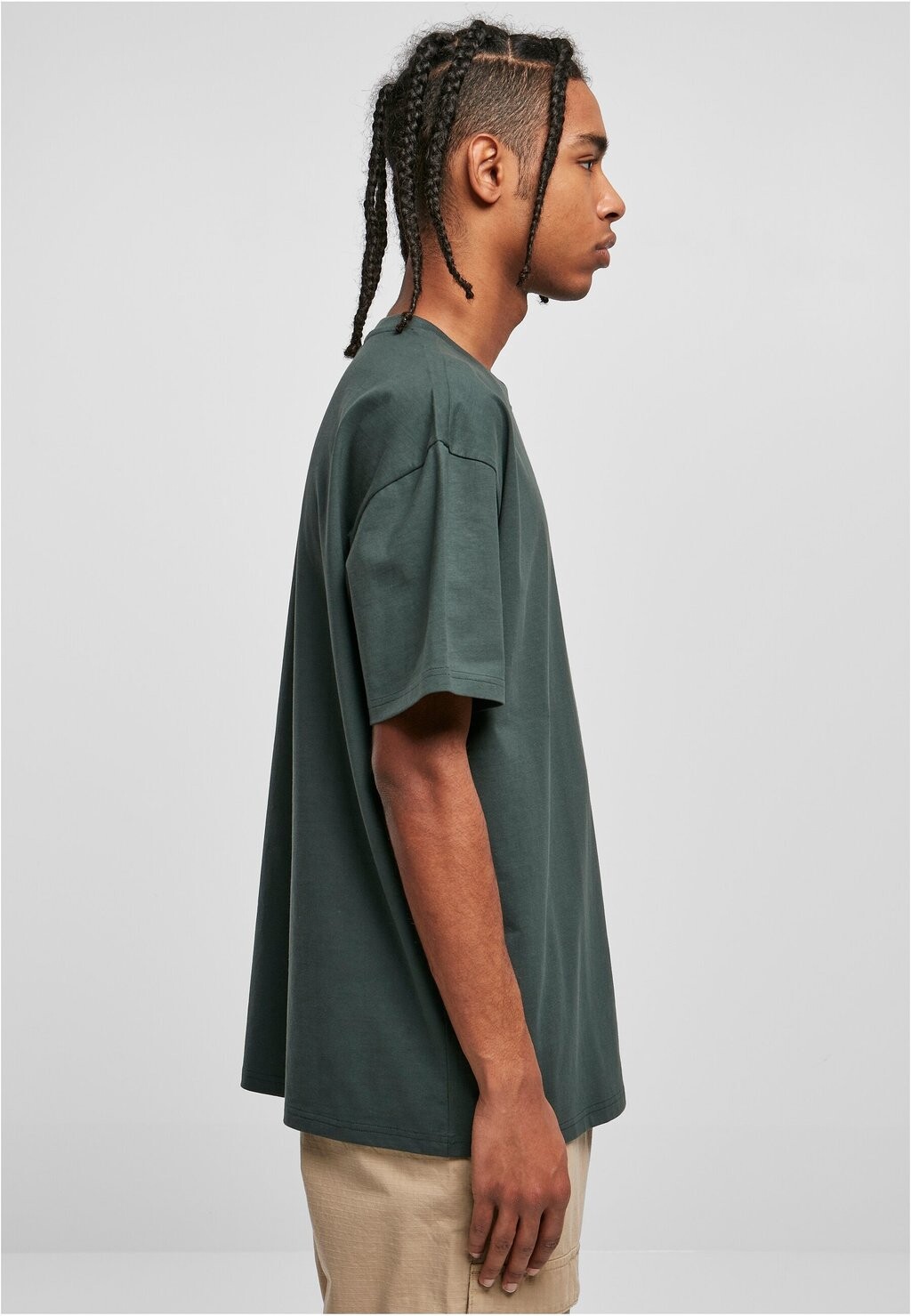 Базовая футболка бутылочно-зеленого цвета Heavy Urban Classics, темно-зеленый 
Базовая футболка бутылочно-зеленого цвета Heavy Urban Classics, темно-зеленый