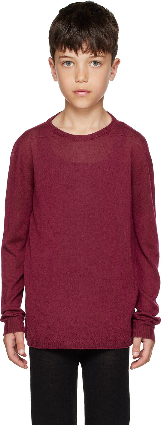 Детский розовый байкерский свитер Rick Owens
Детский розовый байкерский свитер Rick Owens