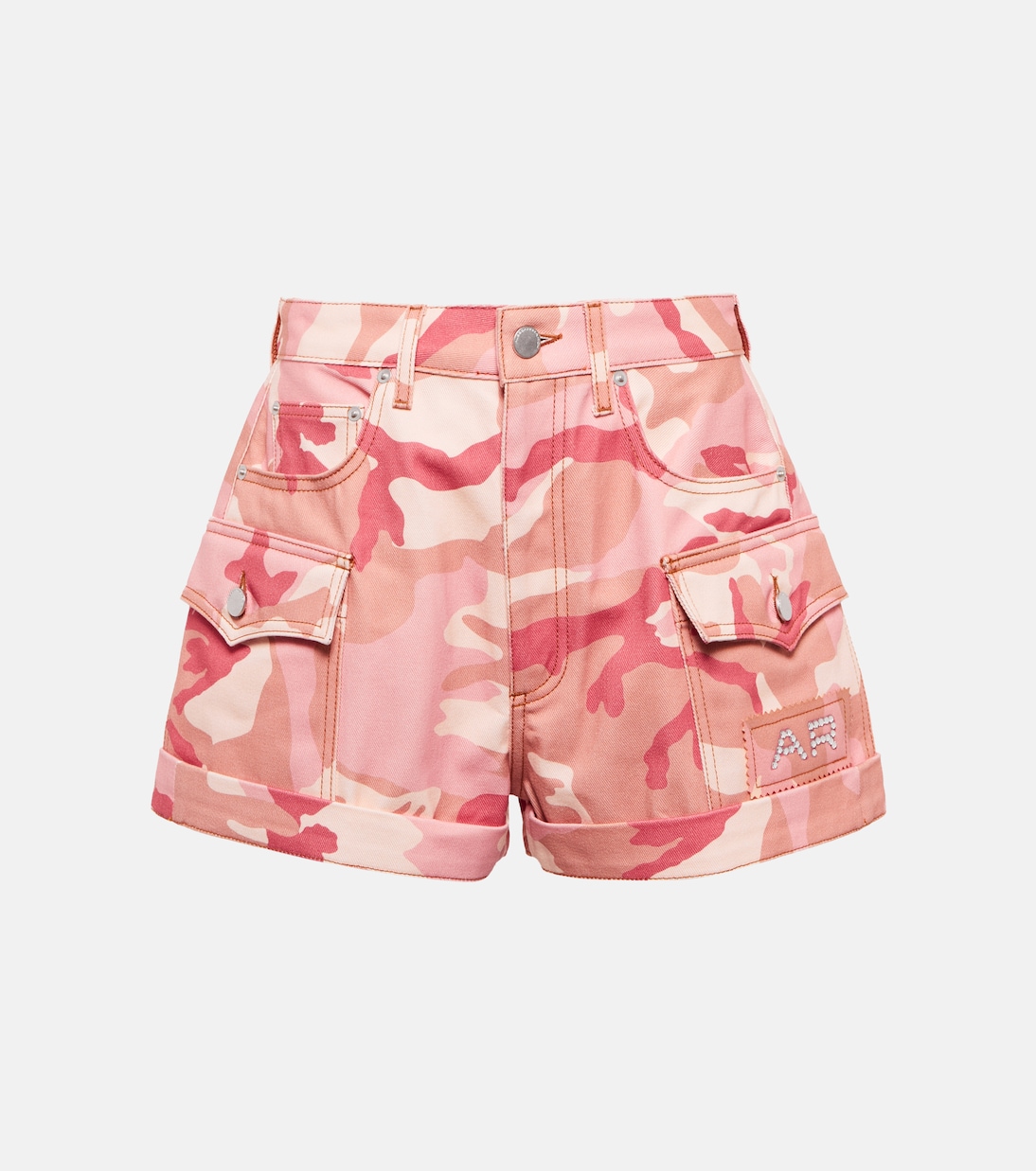 Камуфляжные джинсовые шорты с высокой талией Alessandra Rich, розовый
Камуфляжные джинсовые шорты с высокой талией Alessandra Rich, розовый