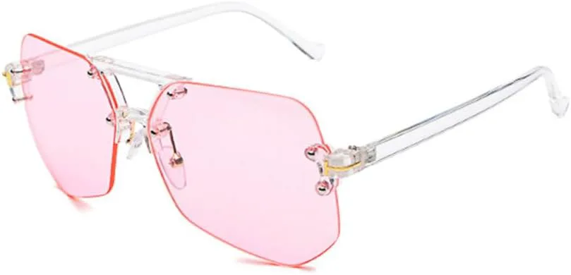 Солнцезащитные очки без оправы для женщин, солнцезащитные очки с градиентными линзами серого и синего цвета, очки без оправы для мужчин MTZJH, Clear-pink
Солнцезащитные очки без оправы для женщин, солнцезащитные очки с градиентными линзами серого и синего цвета, очки без оправы для мужчин MTZJH, Clear-pink