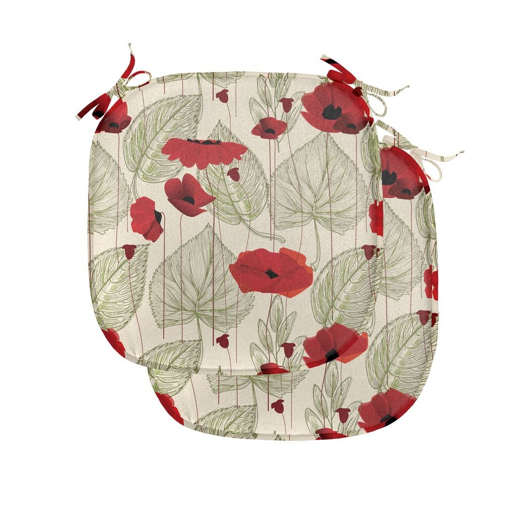 Подушки на обеденный стул ABAKUHAUS Poppy, Sketch Leaves Rural Flora, декоративная водонепроницаемая подушка с ремнями для кухонных сидений, 40 см x 40 см — упаковка из 2 шт., цвет папоротника зеленый, алый, бежевый
Подушки на обеденный стул ABAKUHAUS Poppy, Sketch Leaves Rural Flora, декоративная водонепроницаемая подушка с ремнями для кухонных сидений, 40 см x 40 см — упаковка из 2 шт., цвет папоротника зеленый, алый, бежевый