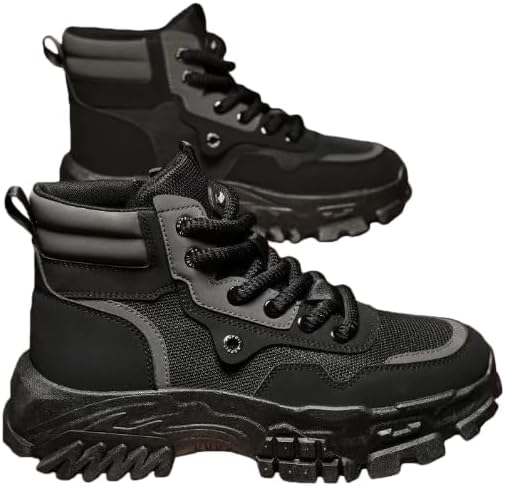 Мужские высокие модные кроссовки, повседневные спортивные прогулочные туфли, обувь с круглым носком на шнуровке, дышащие нескользящие походные ботинки для мужчин Hhhchpm, черный
Мужские высокие модные кроссовки, повседневные спортивные прогулочные туфли, обувь с круглым носком на шнуровке, дышащие нескользящие походные ботинки для мужчин Hhhchpm, черный