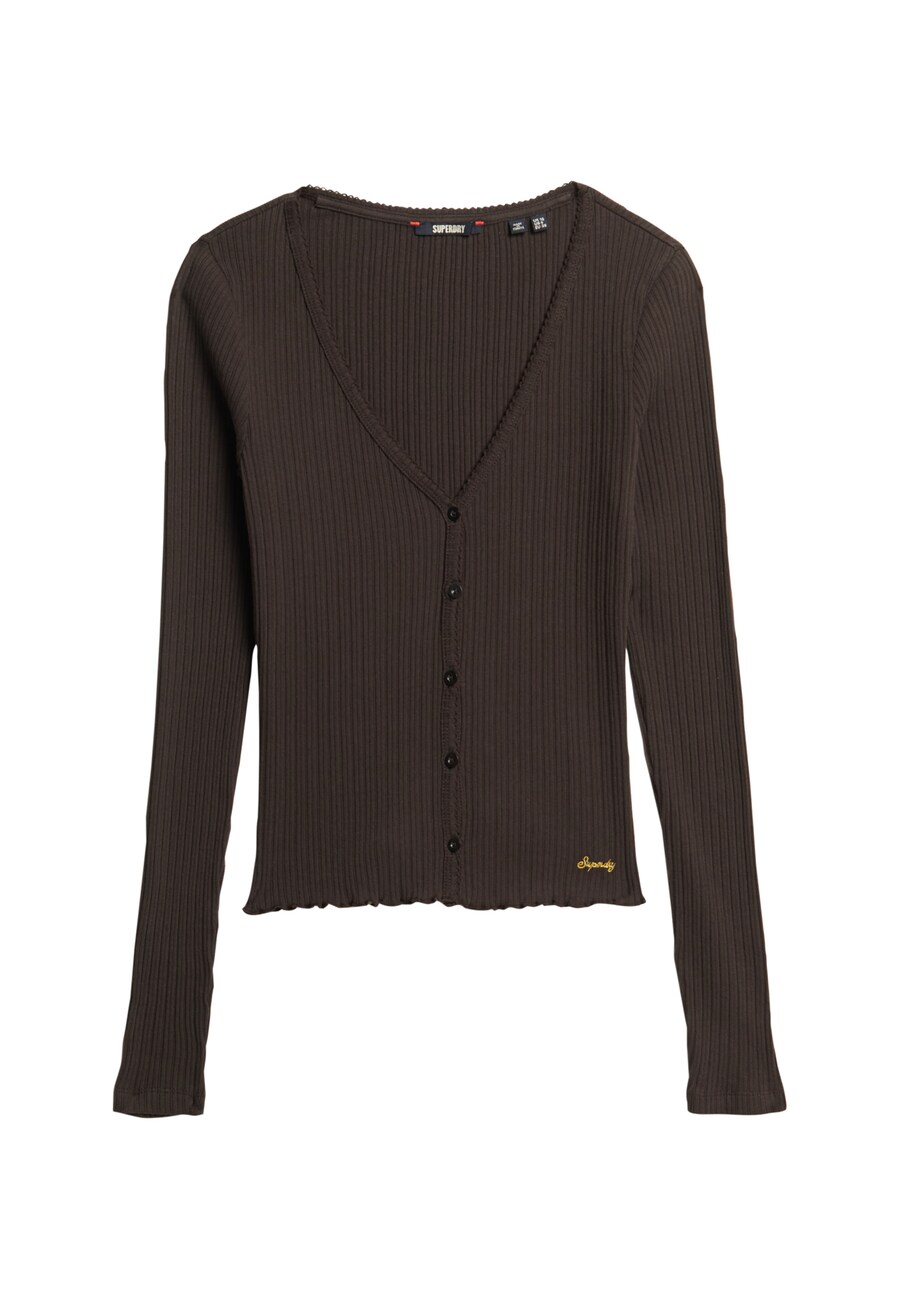 Вязаный кардиган Superdry Essential, коричневый
Вязаный кардиган Superdry Essential, коричневый