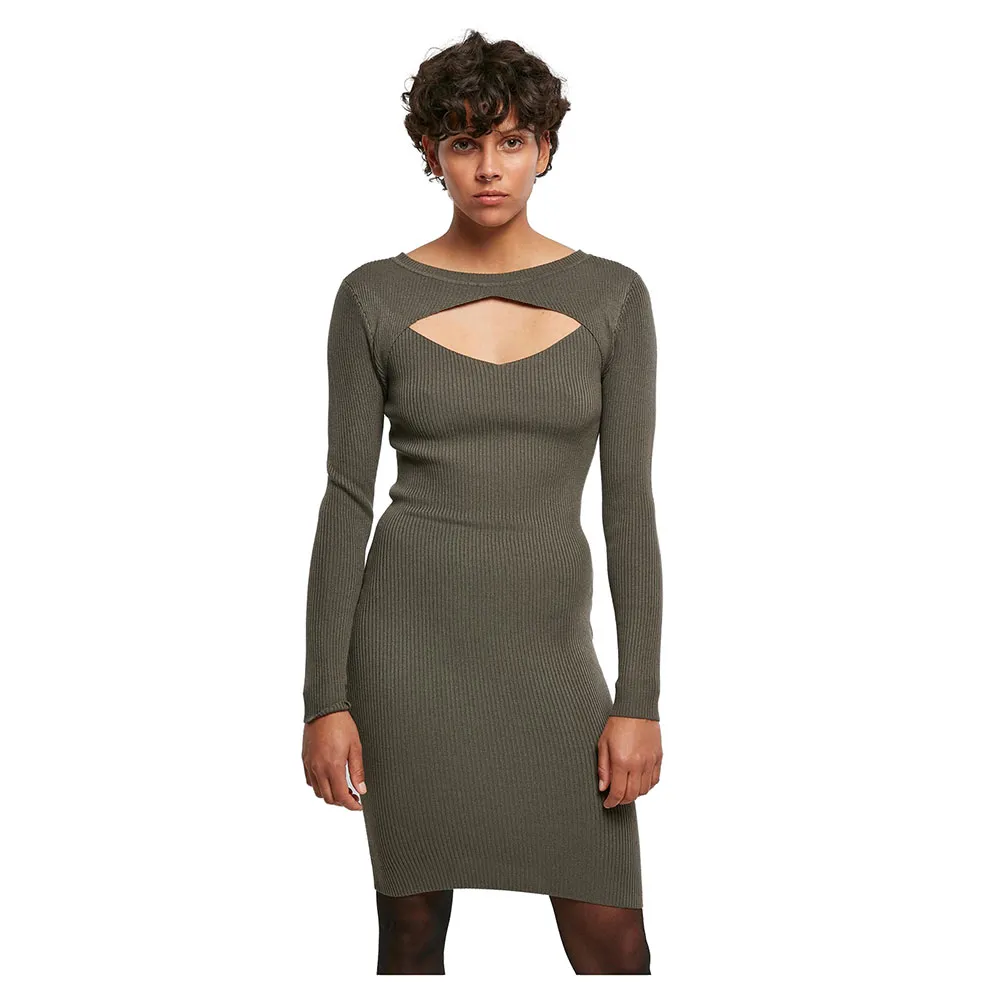 Платье Urban Classics Cut, зеленый
Платье Urban Classics Cut, зеленый