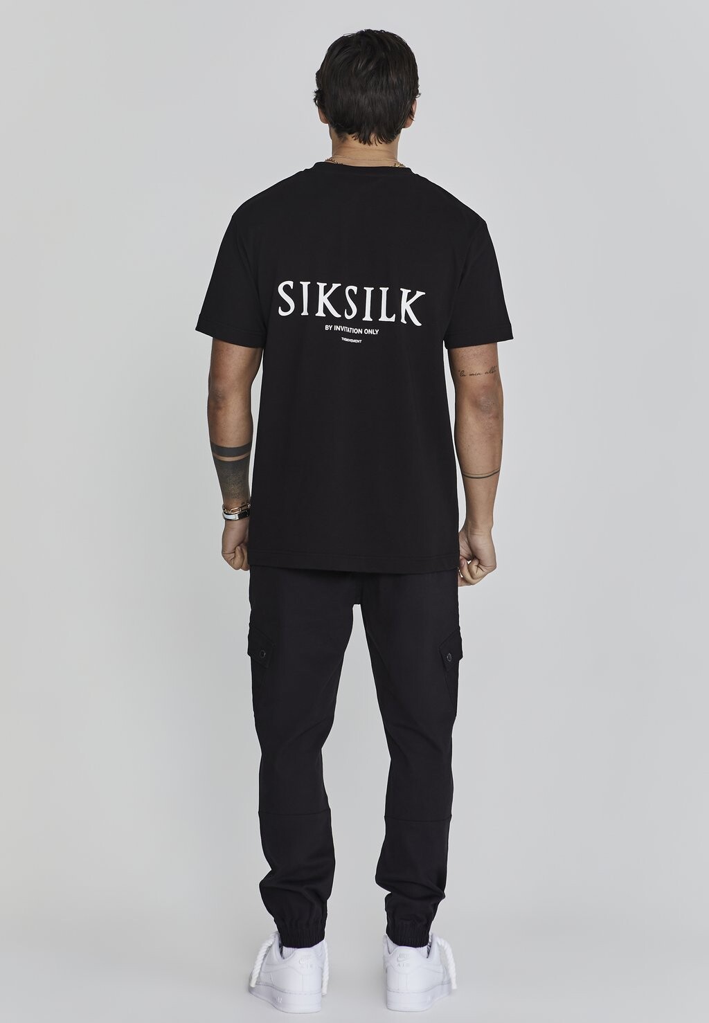 Брюки-карго SIKSILK, черный 
Брюки-карго SIKSILK, черный