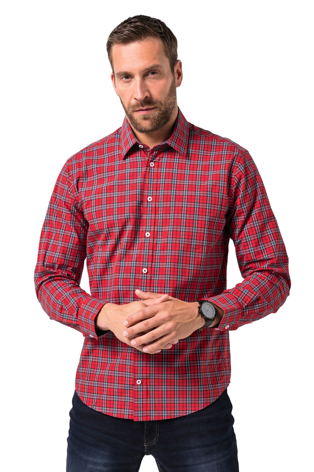 JP1880 Рубашка на пуговицах Regular fit в рубиново-красном цвете
JP1880 Рубашка на пуговицах Regular fit в рубиново-красном цвете
