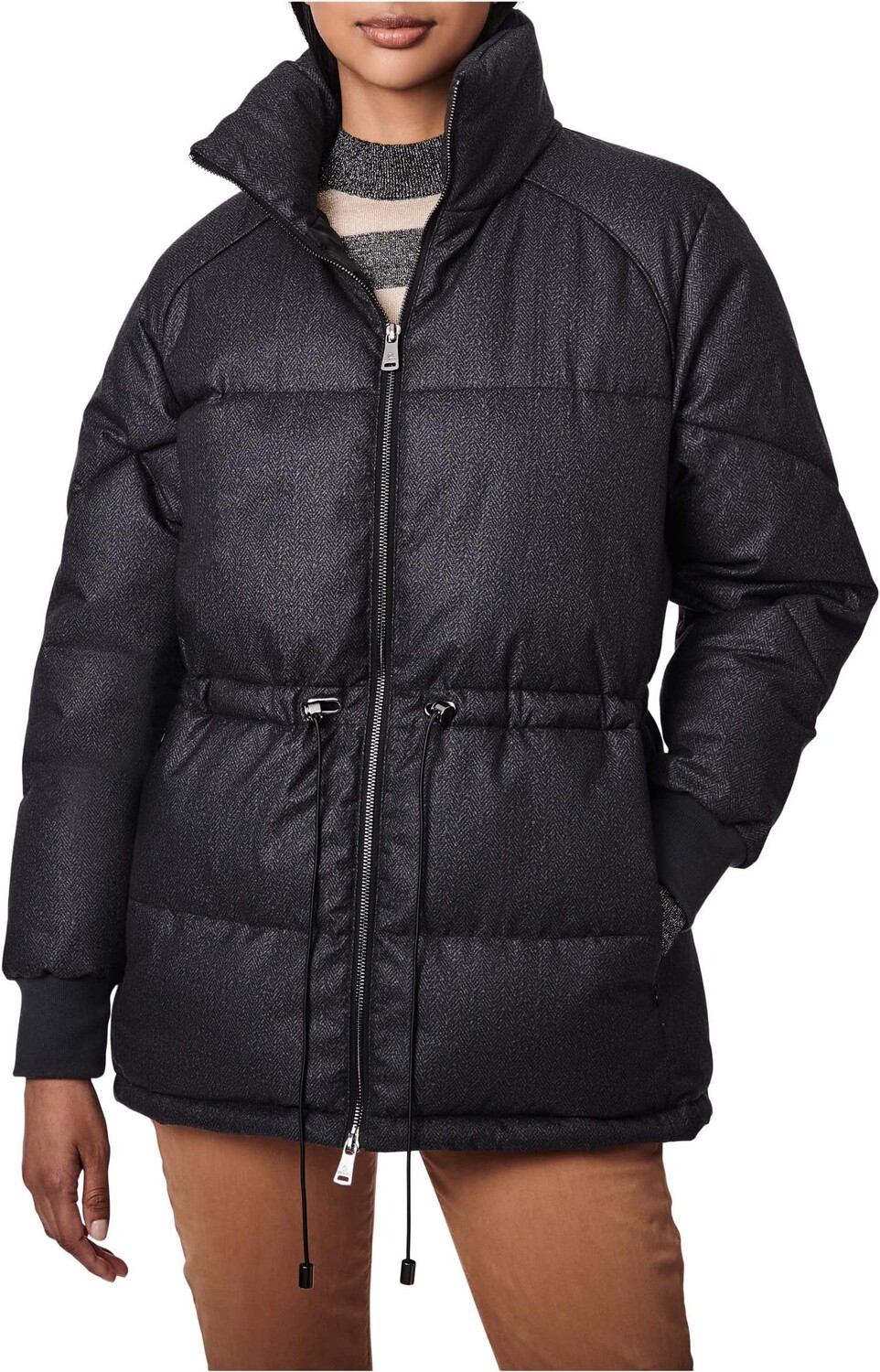 Куртка Bernardo Fashions Herringbone Heavy Puffer Jacket with Cinched Waist, черный
Куртка Bernardo Fashions Herringbone Heavy Puffer Jacket with Cinched Waist, черный