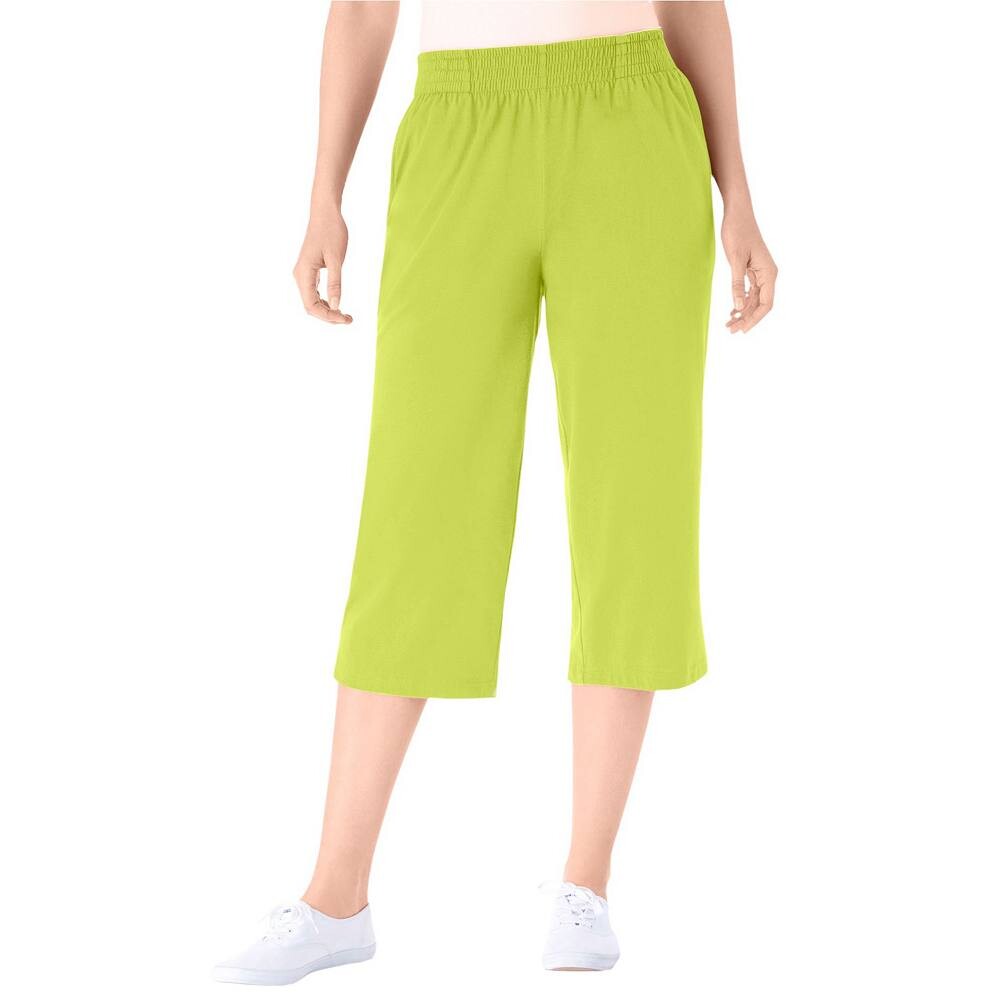Женские трикотажные капри больших размеров с эластичной резинкой на талии для женщин больших размеров Woman Within, цвет Lime
Женские трикотажные капри больших размеров с эластичной резинкой на талии для женщин больших размеров Woman Within, цвет Lime