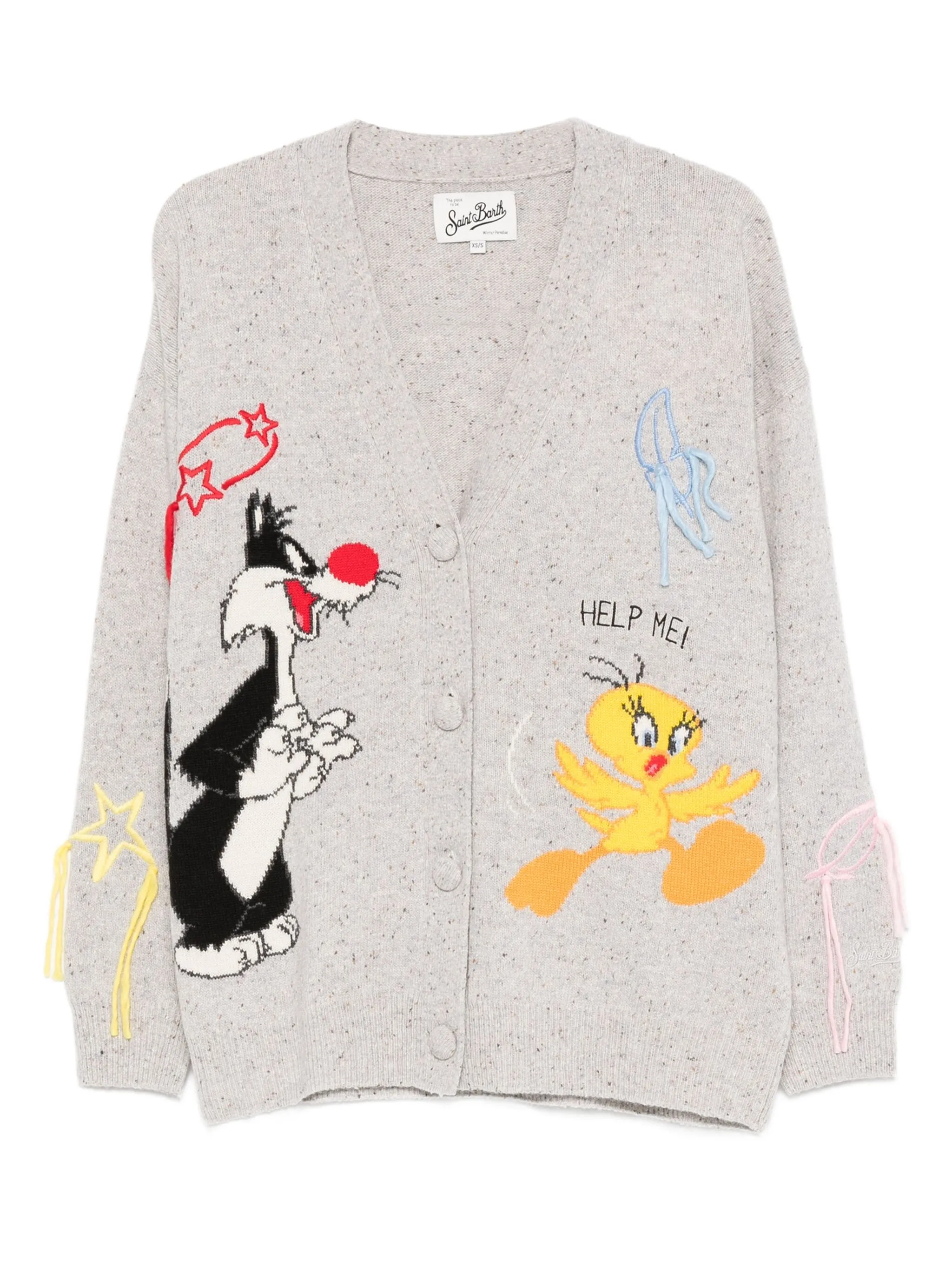 Кардиган с V-образным вырезом Mc2 Saint Barth, серый
Кардиган с V-образным вырезом Mc2 Saint Barth, серый