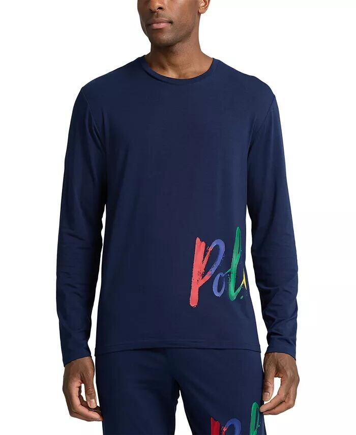 Мужская пижамная рубашка с длинными рукавами и круглым вырезом Polo Ralph Lauren, синий
Мужская пижамная рубашка с длинными рукавами и круглым вырезом Polo Ralph Lauren, синий