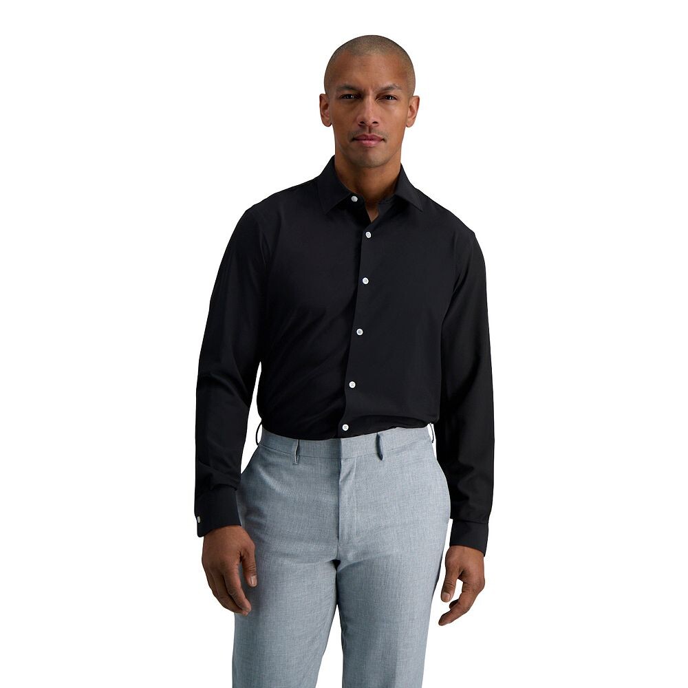 Мужская классическая рубашка приталенного кроя без морщин Haggar Smart Wash, черный
Мужская классическая рубашка приталенного кроя без морщин Haggar Smart Wash, черный