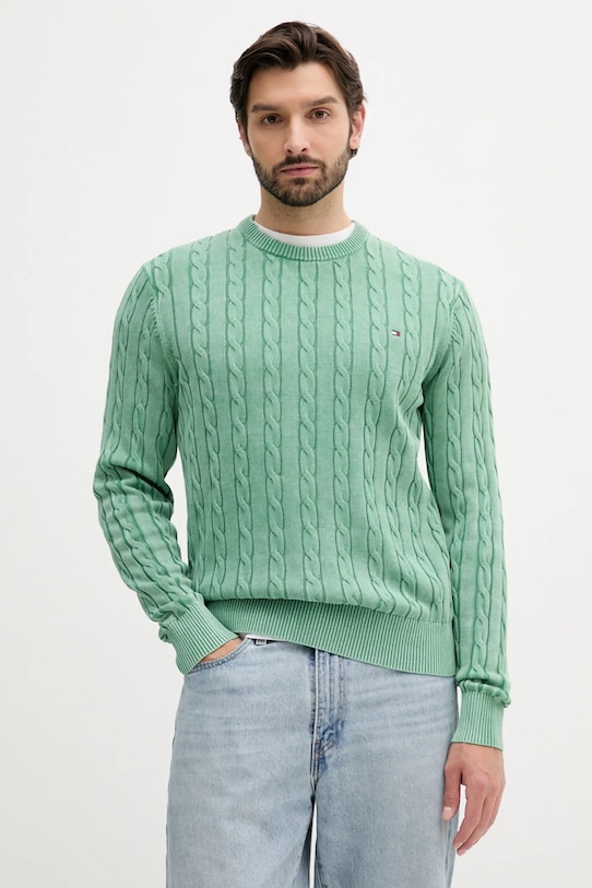 Хлопковый свитер Tommy Hilfiger, зеленый
Хлопковый свитер Tommy Hilfiger, зеленый
