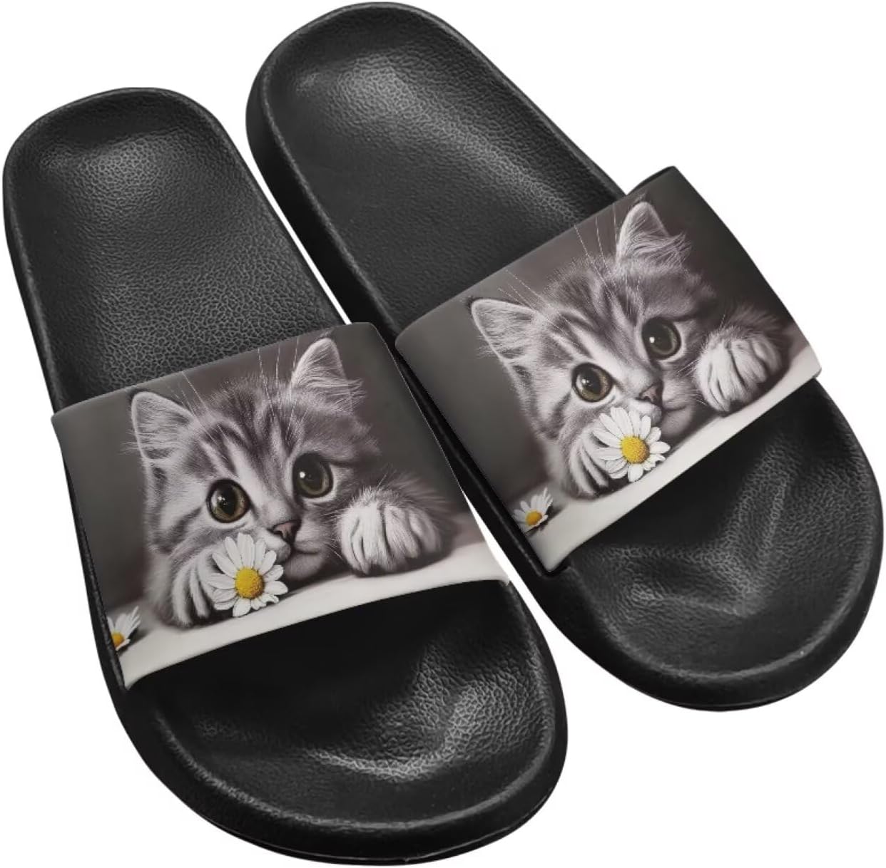Сандалии с открытым носком Jeiento для женщин и мужчин, сандалии с плоской подошвой, нескользящие для ванной и душа, мягкая домашняя обувь для пары, с рисунком собак, Lovely Cat
Сандалии с открытым носком Jeiento для женщин и мужчин, сандалии с плоской подошвой, нескользящие для ванной и душа, мягкая домашняя обувь для пары, с рисунком собак, Lovely Cat
