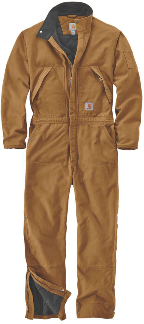 Брюки Carhartt Washed Duck Insulated Overall, коричневый 
Брюки Carhartt Washed Duck Insulated Overall, коричневый
