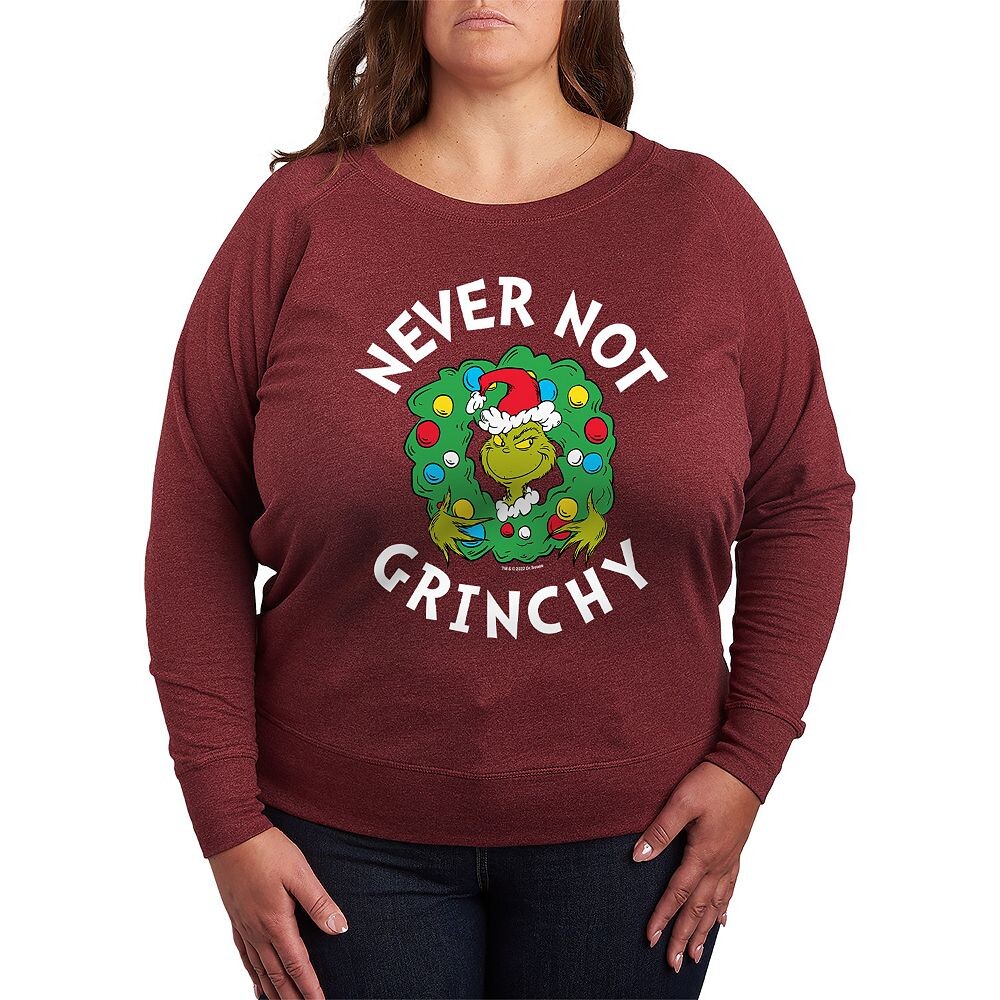 Легкий свитшот из френч-терри больших размеров Dr. Seuss Grinch Never Not Grinchy Licensed Character, цвет Heather Dark Red
Легкий свитшот из френч-терри больших размеров Dr. Seuss Grinch Never Not Grinchy Licensed Character, цвет Heather Dark Red