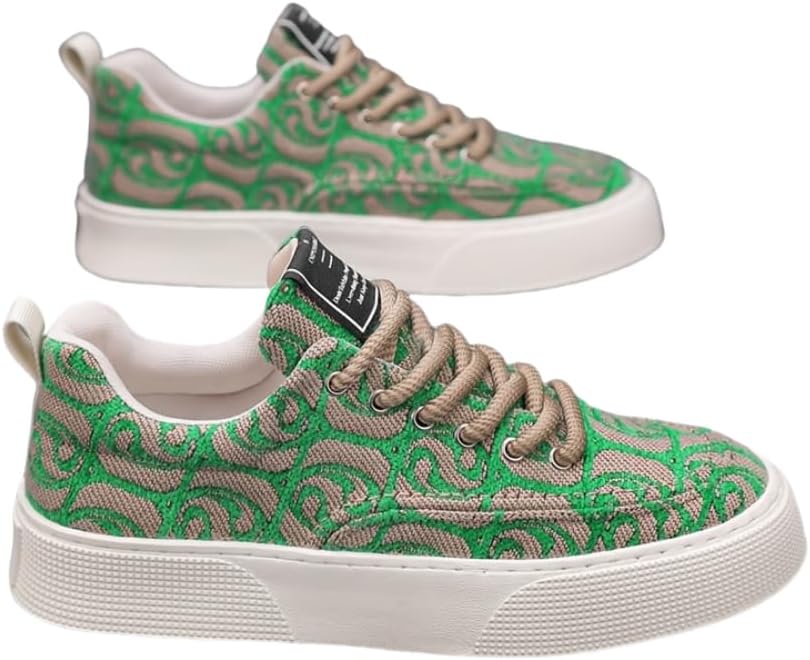 Мужские модные кроссовки уличного стиля для скейтборда, дышащие, удобные, с подошвой EVA, с шнуровкой, против скольжения, для активного отдыха на открытом воздухе Hhhchpm, зеленый
Мужские модные кроссовки уличного стиля для скейтборда, дышащие, удобные, с подошвой EVA, с шнуровкой, против скольжения, для активного отдыха на открытом воздухе Hhhchpm, зеленый