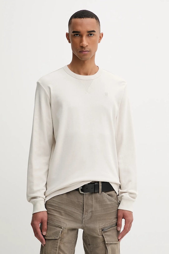 Хлопковый лонгслив G-Star, бежевый
Хлопковый лонгслив G-Star, бежевый