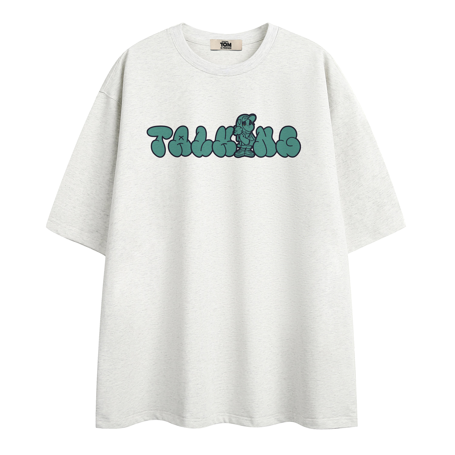 Футболка унисекс TALKING TOM, белый вересково-серый
Футболка унисекс TALKING TOM, белый вересково-серый