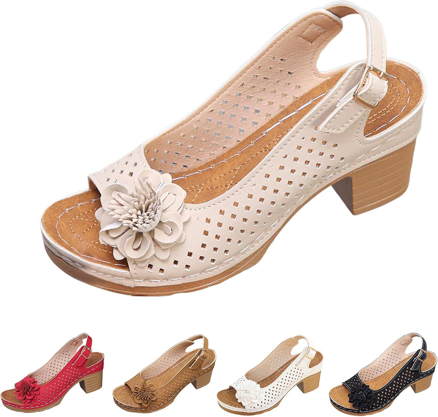 Ортопедические женские сандалии, повседневные, противоскользящие, пляжные сандалии с поддержкой свода стопы, нарядные с открытым носком, ремешком на щиколотке, массивным каблуком, элегантные с вырезами и цветочным декором, модная обувь Toumov, б...
Ортопедические женские сандалии, повседневные, противоскользящие, пляжные сандалии с поддержкой свода стопы, нарядные с открытым носком, ремешком на щиколотке, массивным каблуком, элегантные с вырезами и цветочным декором, модная обувь Toumov, б...