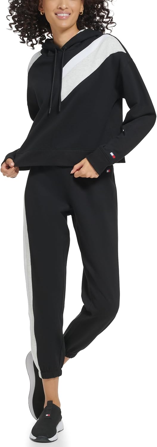 Женская флисовая толстовка с капюшоном Tommy Hilfiger с диагональными цветными блоками, Black
Женская флисовая толстовка с капюшоном Tommy Hilfiger с диагональными цветными блоками, Black