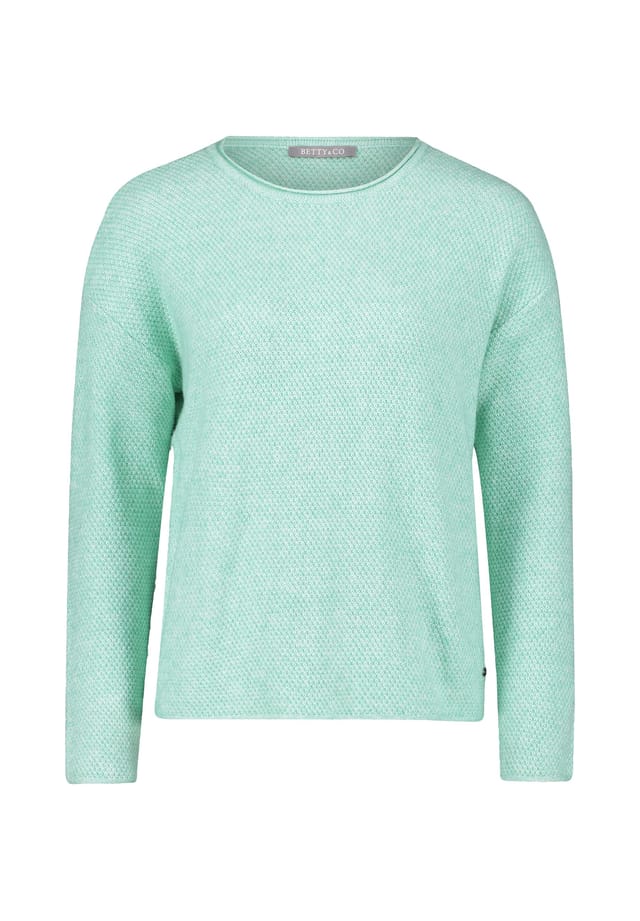Вязаный свитер с круглым вырезом Betty & Co, зеленый
Вязаный свитер с круглым вырезом Betty & Co, зеленый