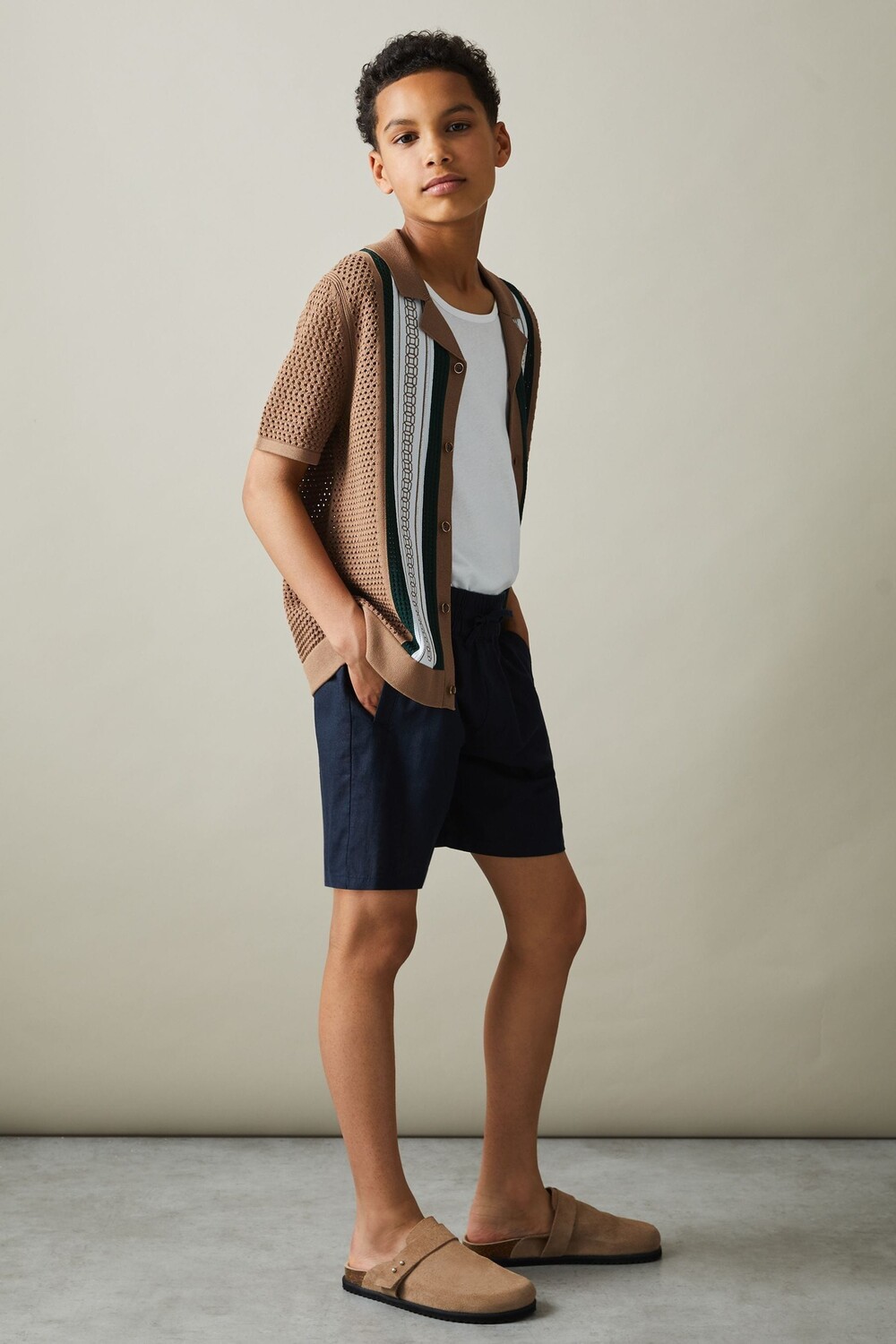 Рубашка Jensen с кубинским воротником и вышивкой Reiss, коричневый
Рубашка Jensen с кубинским воротником и вышивкой Reiss, коричневый