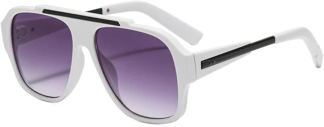 Солнцезащитные очки для мужчин и женщин - защита UV400 - градиентный панк-желтый цвет Rivets для занятий спортом на открытом воздухе и вождения DSVIGF, White Gray Gradient
Солнцезащитные очки для мужчин и женщин - защита UV400 - градиентный панк-желтый цвет Rivets для занятий спортом на открытом воздухе и вождения DSVIGF, White Gray Gradient