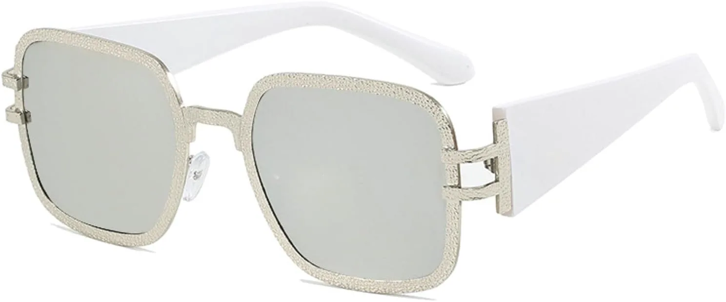 Квадратные солнцезащитные очки для женщин и мужчин, винтажные, ретро, с металлической оправой, модные солнцезащитные очки серебристо-зеленого цвета mincl, Silver
Квадратные солнцезащитные очки для женщин и мужчин, винтажные, ретро, с металлической оправой, модные солнцезащитные очки серебристо-зеленого цвета mincl, Silver