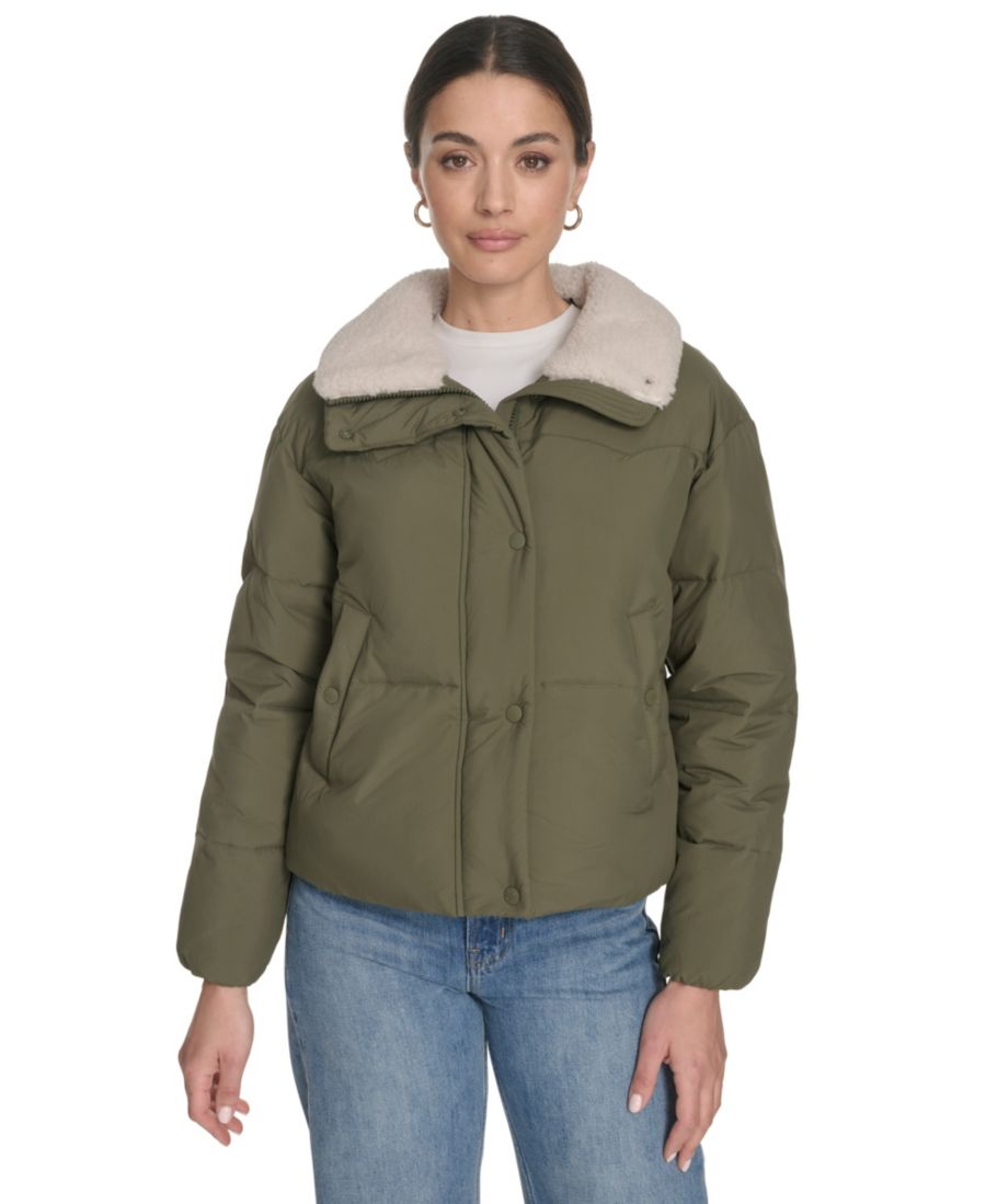 Женская классическая пуховая куртка в западном стиле Levi's, Olive
Женская классическая пуховая куртка в западном стиле Levi's, Olive