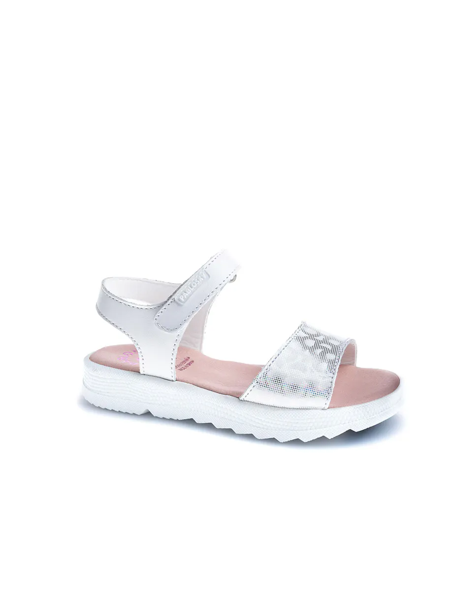 Сандалии кожаные для девочек с застежкой-липучкой Pablosky, белый
Сандалии кожаные для девочек с застежкой-липучкой Pablosky, белый
