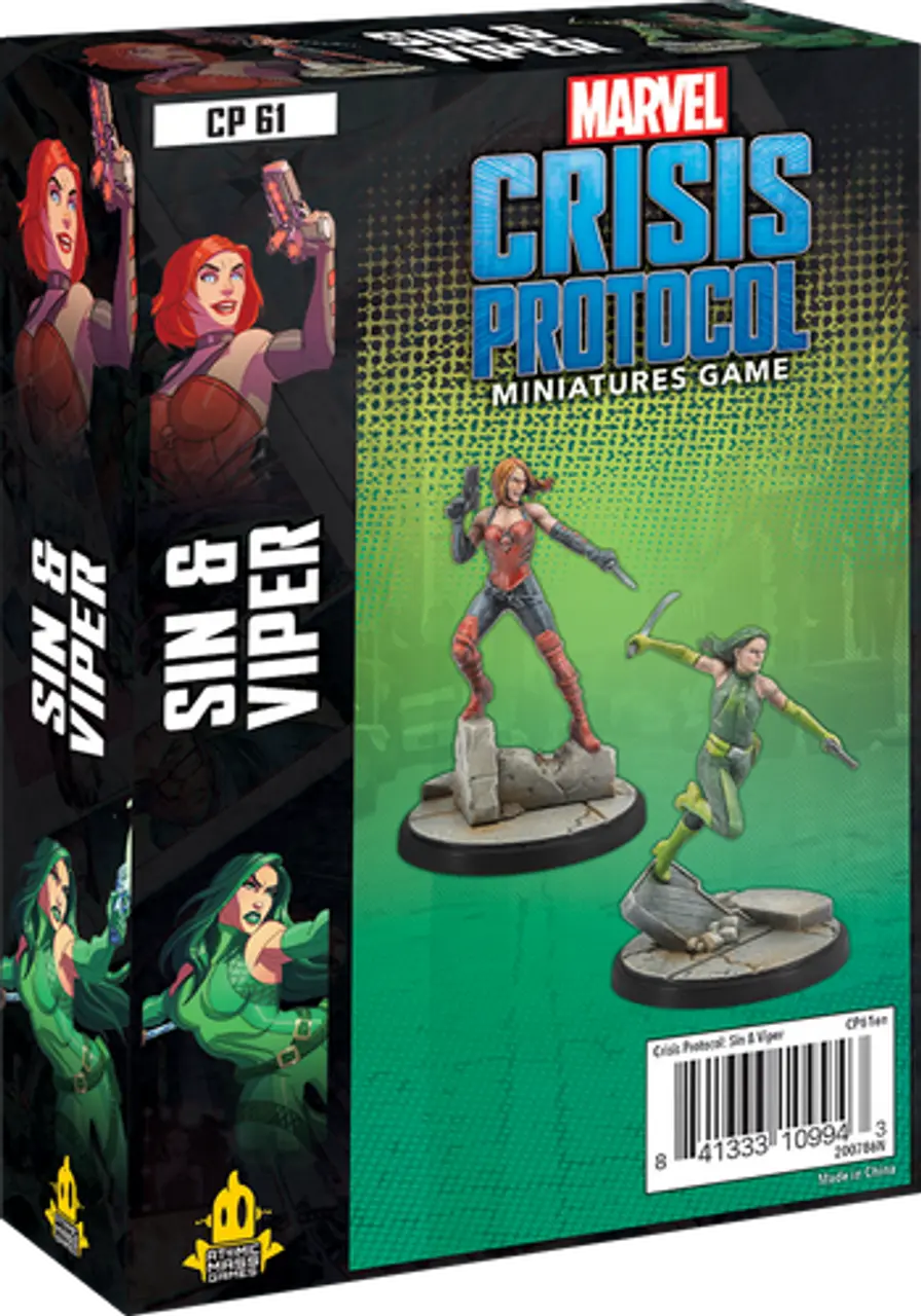 Миниатюра Marvel Crisis Protocol: Sin & Viper
Миниатюра Marvel Crisis Protocol: Sin & Viper