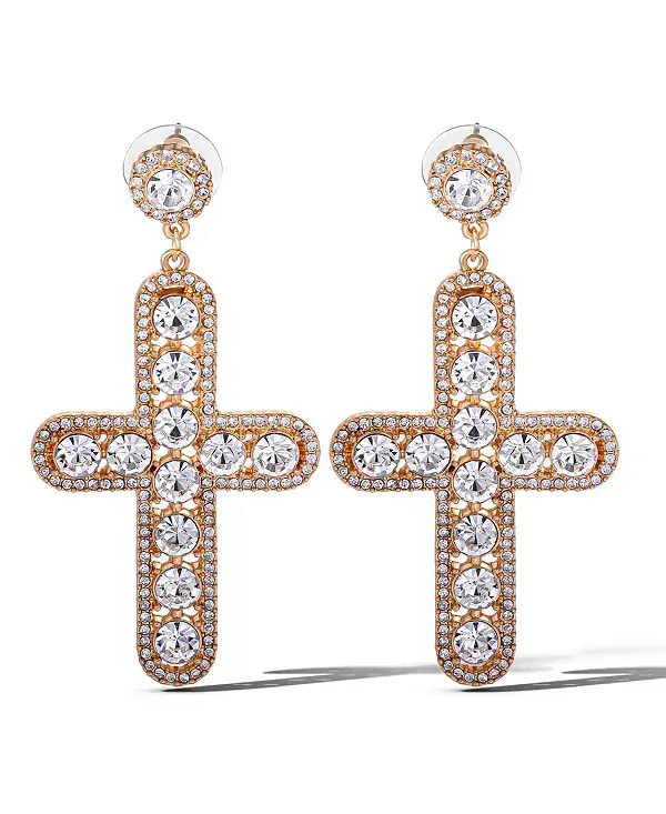 Серьги-Подвески с хрустальным крестом Jessica Simpson, gold
Серьги-Подвески с хрустальным крестом Jessica Simpson, gold