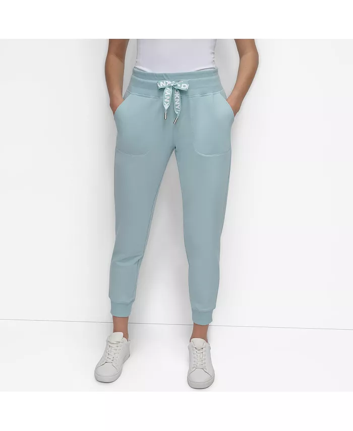 Спортивные женские брюки с высокой талией и логотипом на шнурке DKNY, серый
Спортивные женские брюки с высокой талией и логотипом на шнурке DKNY, серый