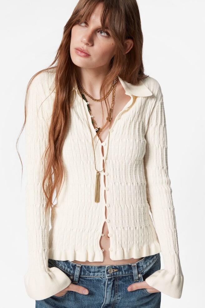 Кардиган с воротником & Other Stories, бежевый
Кардиган с воротником & Other Stories, бежевый