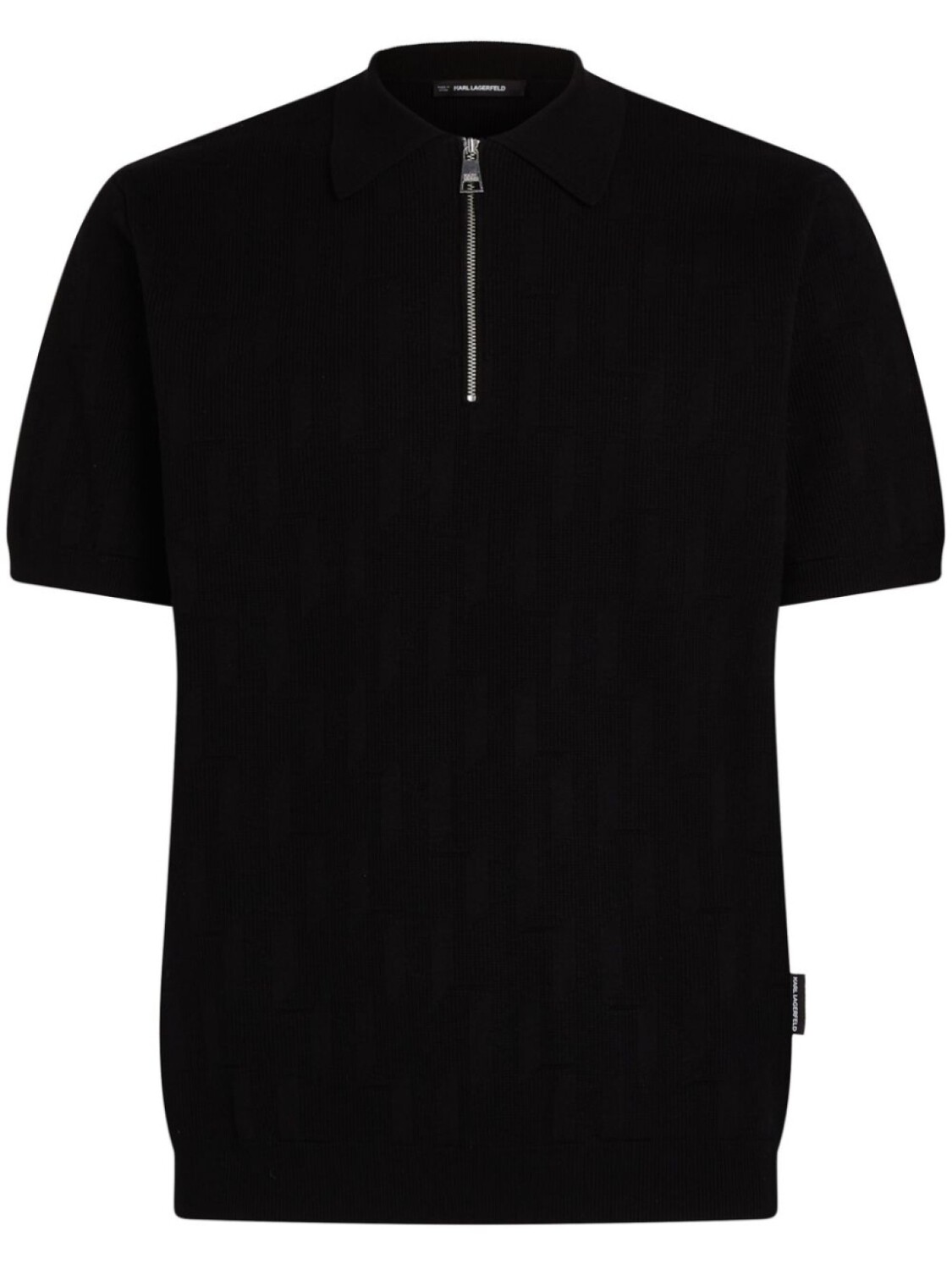 Рубашка поло на молнии с монограммой Karl Lagerfeld, черный
Рубашка поло на молнии с монограммой Karl Lagerfeld, черный