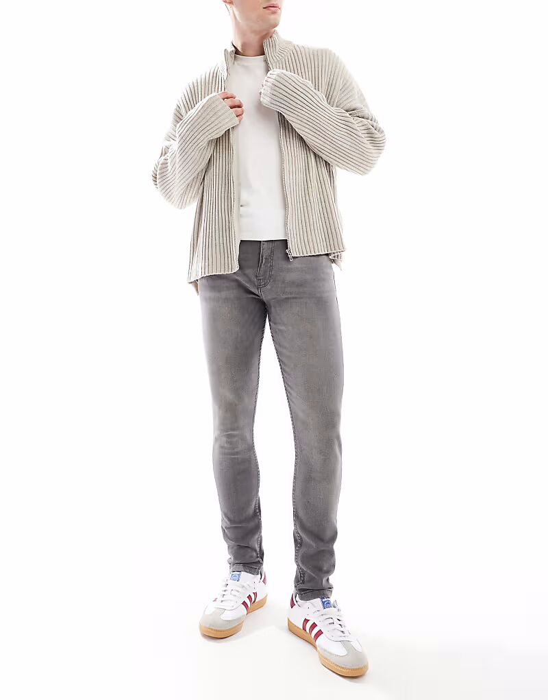 Узкие джинсы DTT стрейч серого цвета
Узкие джинсы DTT стрейч серого цвета