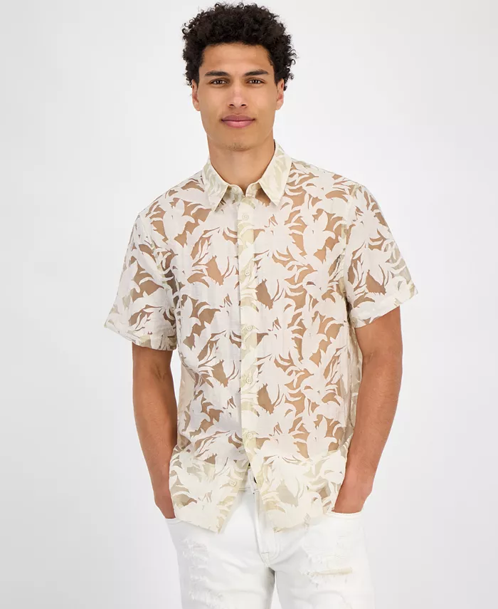 Мужская рубашка Devore с цветочным принтом классического кроя GUESS, коричневый/бежевый
Мужская рубашка Devore с цветочным принтом классического кроя GUESS, коричневый/бежевый