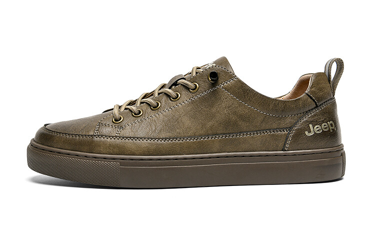 Кроссовки Jeep Skateboarding Shoes Men Low-top, хаки 
Кроссовки Jeep Skateboarding Shoes Men Low-top, хаки
