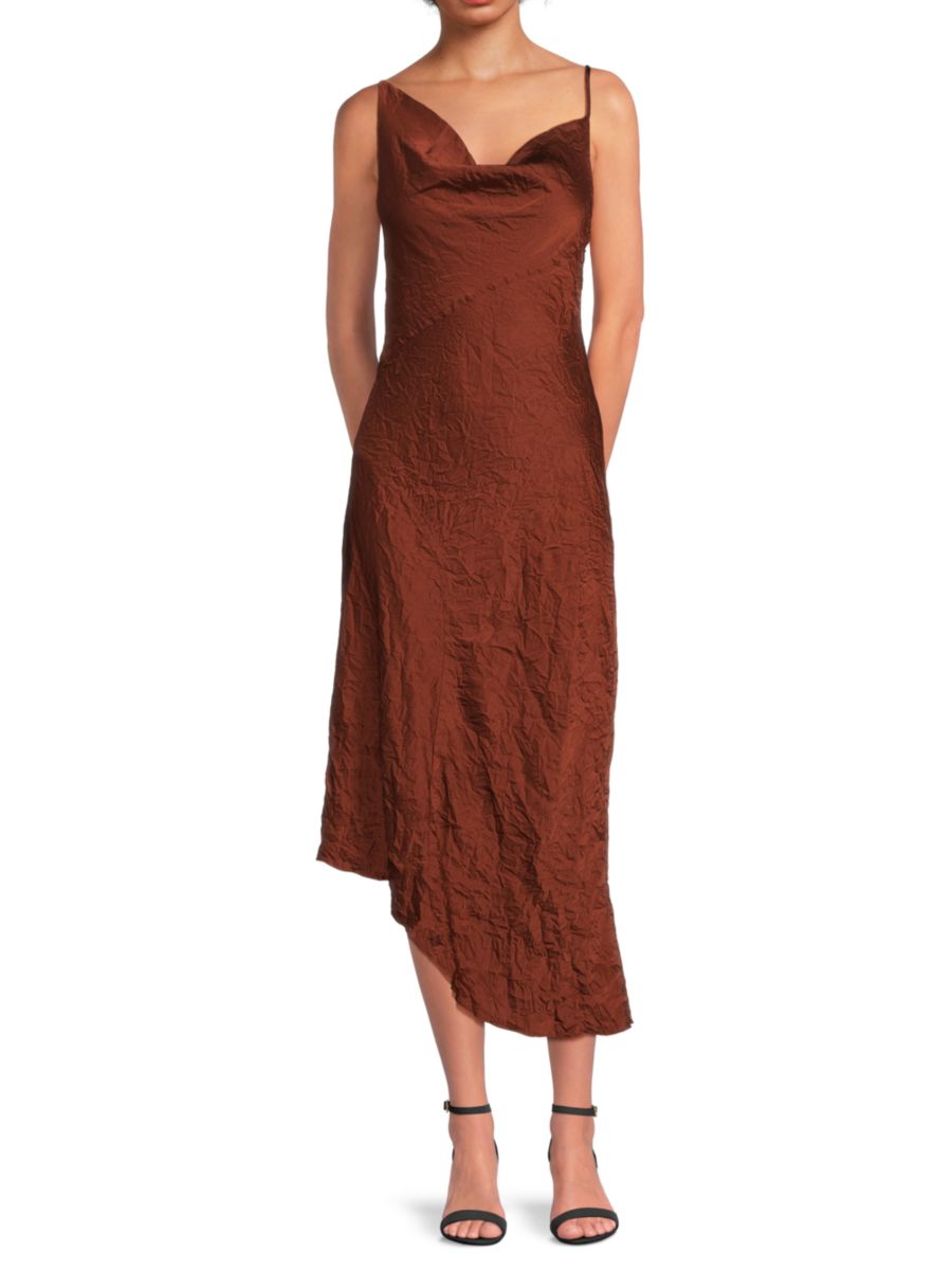 Асимметричное платье-миди пикси A.L.C., цвет Burnt Umber 
Асимметричное платье-миди пикси A.L.C., цвет Burnt Umber