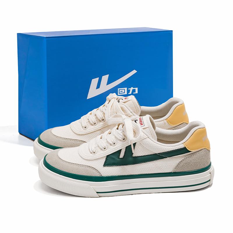 WARRIOR Низкие парусиновые туфли мужские бежево-зеленые
WARRIOR Низкие парусиновые туфли мужские бежево-зеленые