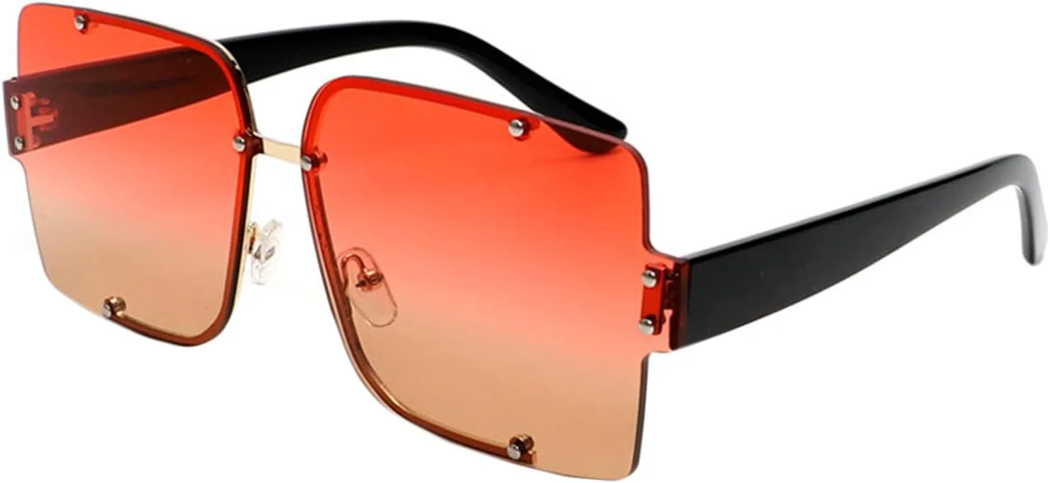 Солнцезащитные очки Willochra Fashion Square Punk для женщин и мужчин с градиентными линзами, модные дизайнерские очки для активного отдыха, 2pcs-red&plian
Солнцезащитные очки Willochra Fashion Square Punk для женщин и мужчин с градиентными линзами, модные дизайнерские очки для активного отдыха, 2pcs-red&plian