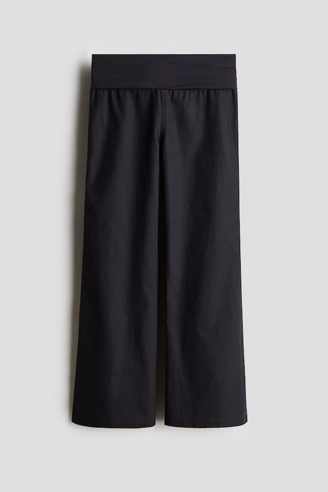 Штаны для йоги из льняной смеси H&M, черный
Штаны для йоги из льняной смеси H&M, черный