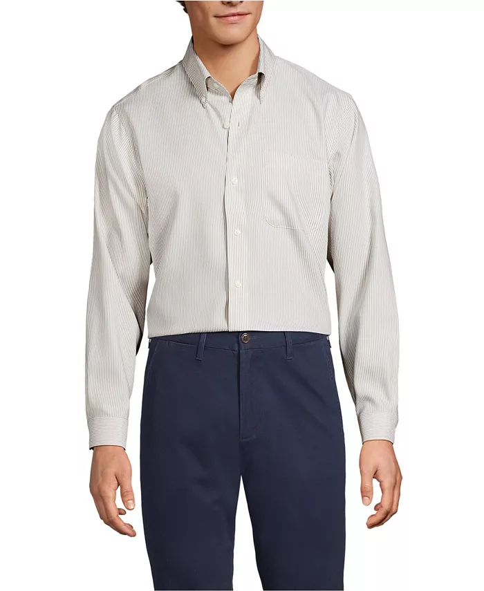 Мужская рубашка с принтом, без глажки, из пима-хлопка, с пуговицами и отложным воротником Lands' End, коричневый/бежевый
Мужская рубашка с принтом, без глажки, из пима-хлопка, с пуговицами и отложным воротником Lands' End, коричневый/бежевый