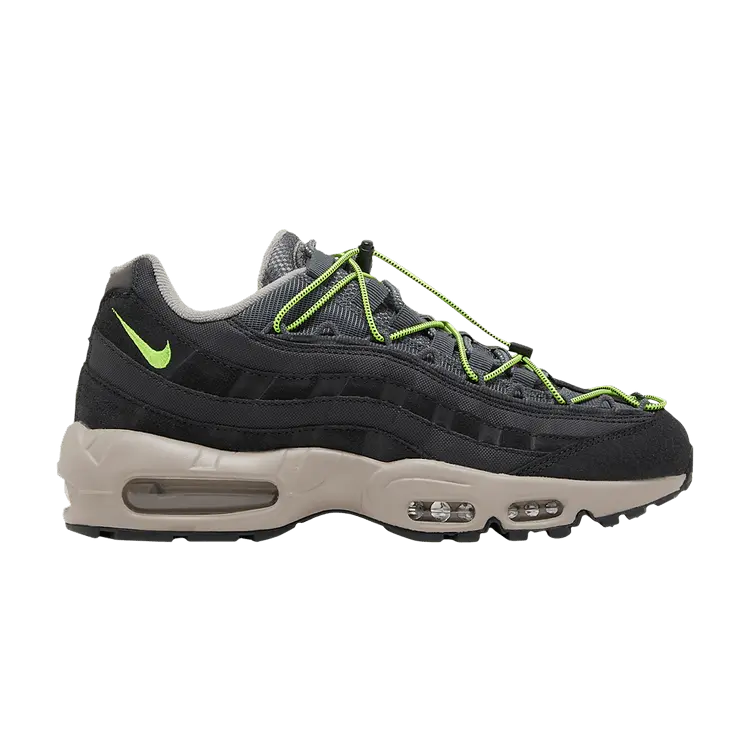 Кроссовки Nike Air Max 95 'Speed Lacing - Off Noir Volt', черный
Кроссовки Nike Air Max 95 'Speed Lacing - Off Noir Volt', черный