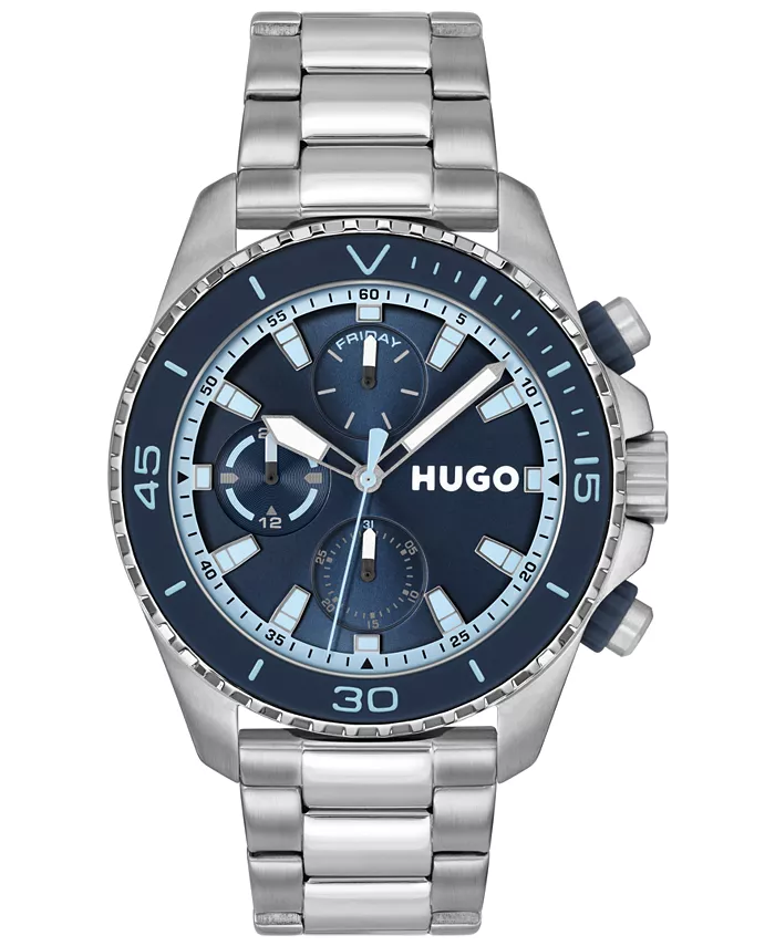 Мужские многофункциональные часы Dive Quartz из нержавеющей стали, 44 мм Hugo Boss
Мужские многофункциональные часы Dive Quartz из нержавеющей стали, 44 мм Hugo Boss