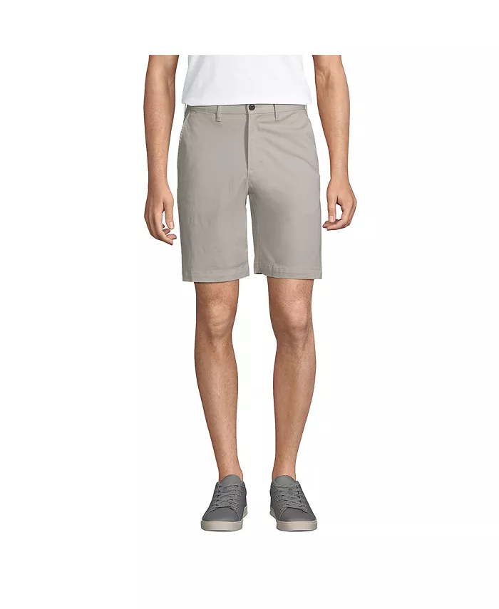 Шорты-чинос Big & Tall 9" Traditional Fit Comfort First Knockabout Lands' End, серый 
Шорты-чинос Big & Tall 9" Traditional Fit Comfort First Knockabout Lands' End, серый