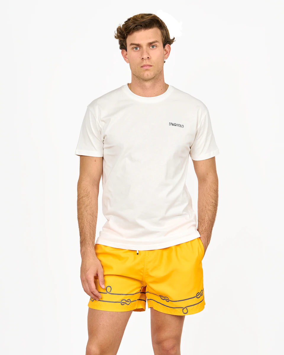 Мужская футболка бежевого цвета с коротким рукавом Spagnolo, бежевый
Мужская футболка бежевого цвета с коротким рукавом Spagnolo, бежевый